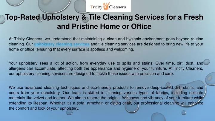 top rated upholstery tile cleaning services