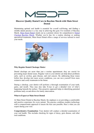 Discover Your Smile Makeover at Dentist Bacchus Marsh