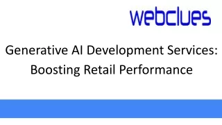 generative ai development services boosting