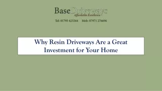 Why Resin Driveways Are a Great Investment for Your Home