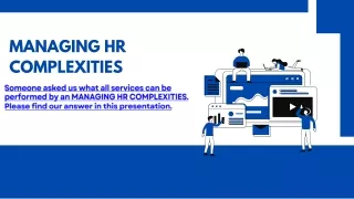 HR COMPLEXITIES
