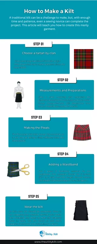 a traditional kilt can be a challenge to make