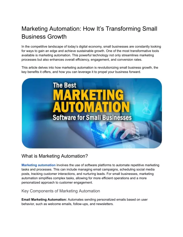 marketing automation how it s transforming small