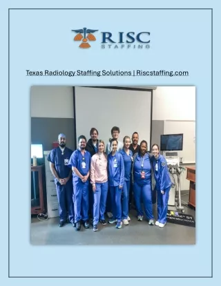 Houston Radiology Staffing Recruiters | Riscstaffing.com