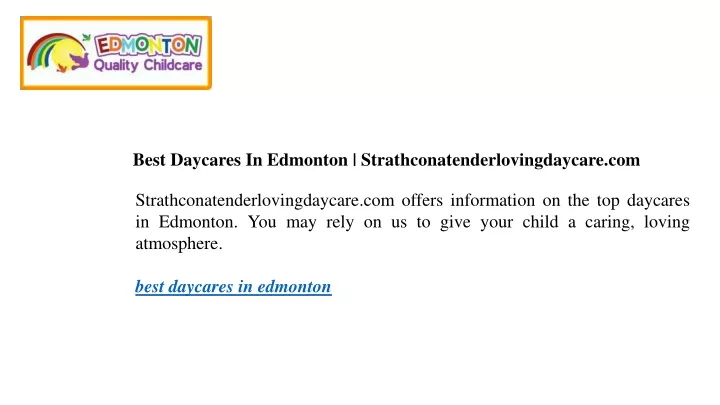 best daycares in edmonton