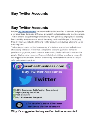 Buy Twitter Accounts