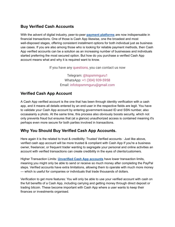 buy verified cash accounts