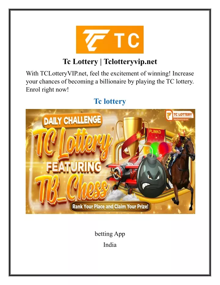 tc lottery tclotteryvip net