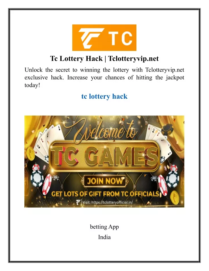 tc lottery hack tclotteryvip net