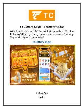 Tc Lottery Login  Tclotteryvip.net