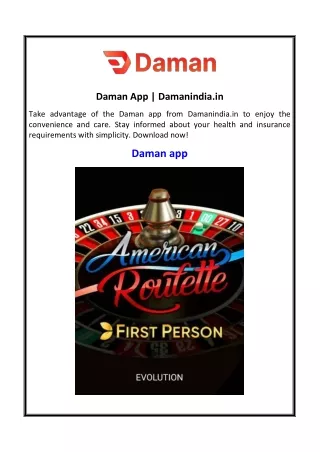 Daman App Damanindia.in
