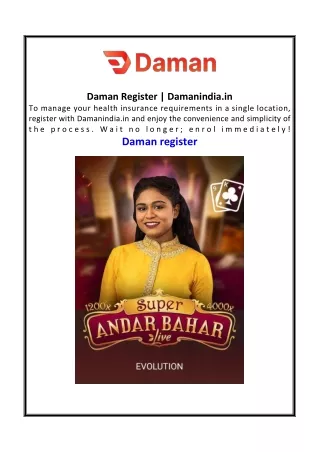 Daman Register Damanindia.in