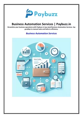 Business Automation Services | Paybuzz.in