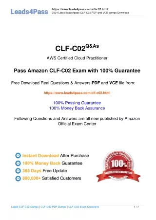 https www leads4pass com clf c02 html 2024 latest