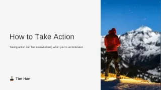how to take action