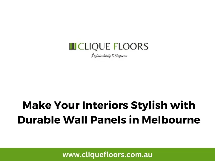 make your interiors stylish with durable wall