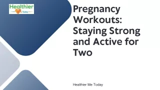 Pregnancy Workouts