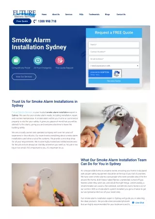 Smoke Alarm Installation Sydney