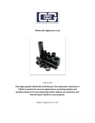 T-Bolts UK | Ogsecure.co.uk