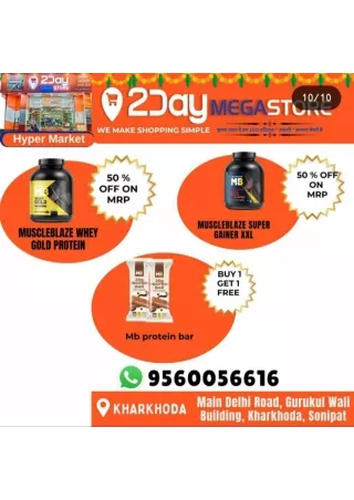 Gym supplements available at 2day mega Store