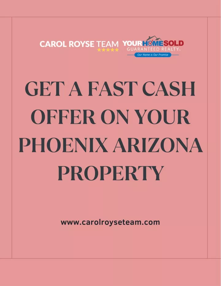 get a fast cash offer on your phoenix arizona