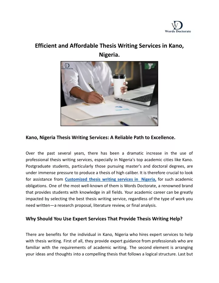 efficient and affordable thesis writing services