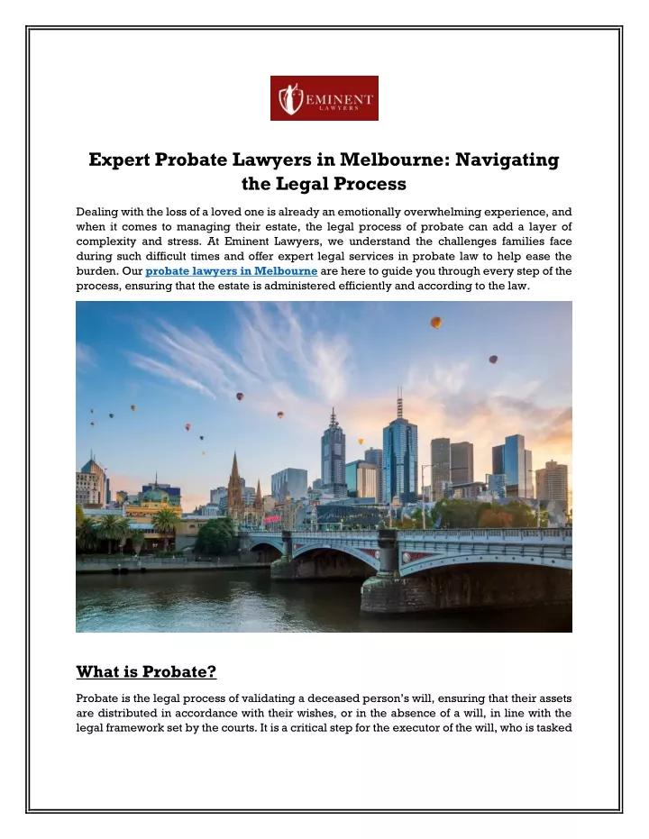 expert probate lawyers in melbourne navigating