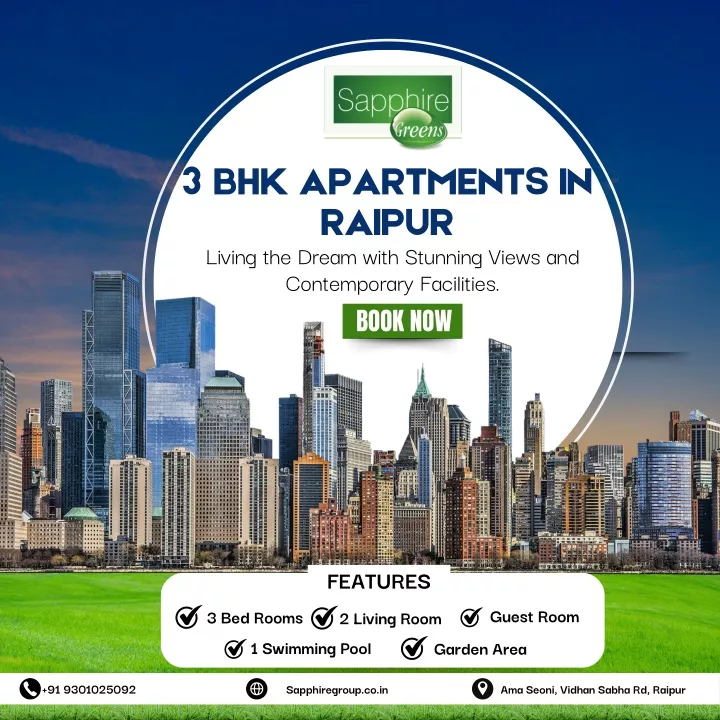 3 bhk apartments in raipur living the dream with