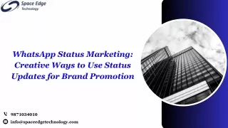 WhatsApp Status Marketing Creative Ways to Use Status Updates for Brand Promotion