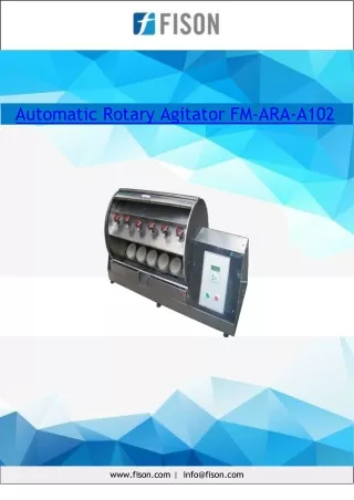 automatic rotary agitator fm ara a102