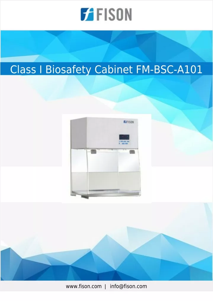 class i biosafety cabinet fm bsc a101