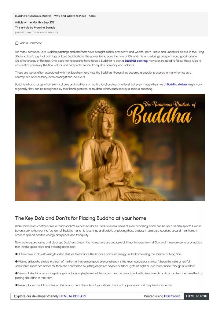 buddha s numerous mudras why and where to place