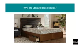 why are storage beds popular