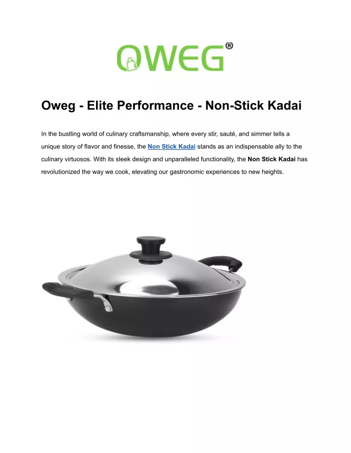 oweg elite performance non stick kadai