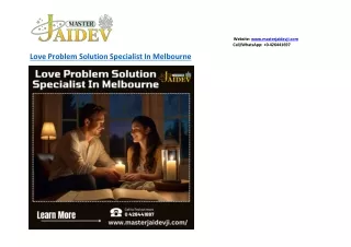 Love Problem Solution Specialist In Melbourne