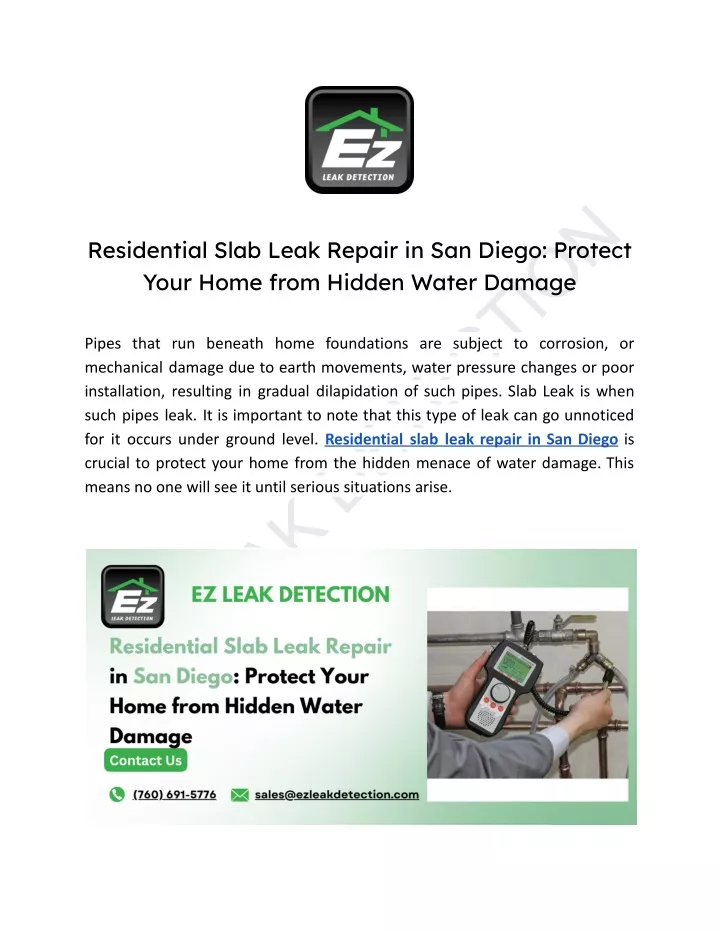 ez leak detection