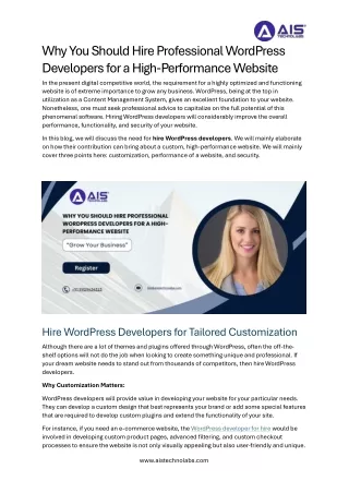 why you should hire professional wordpress