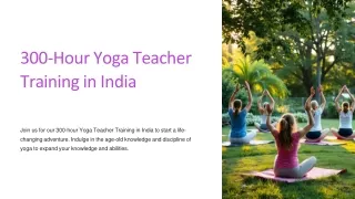 Advanced 300 Hour Yoga Teacher Training In Rishikesh, India