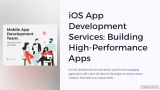 ios app development services building high