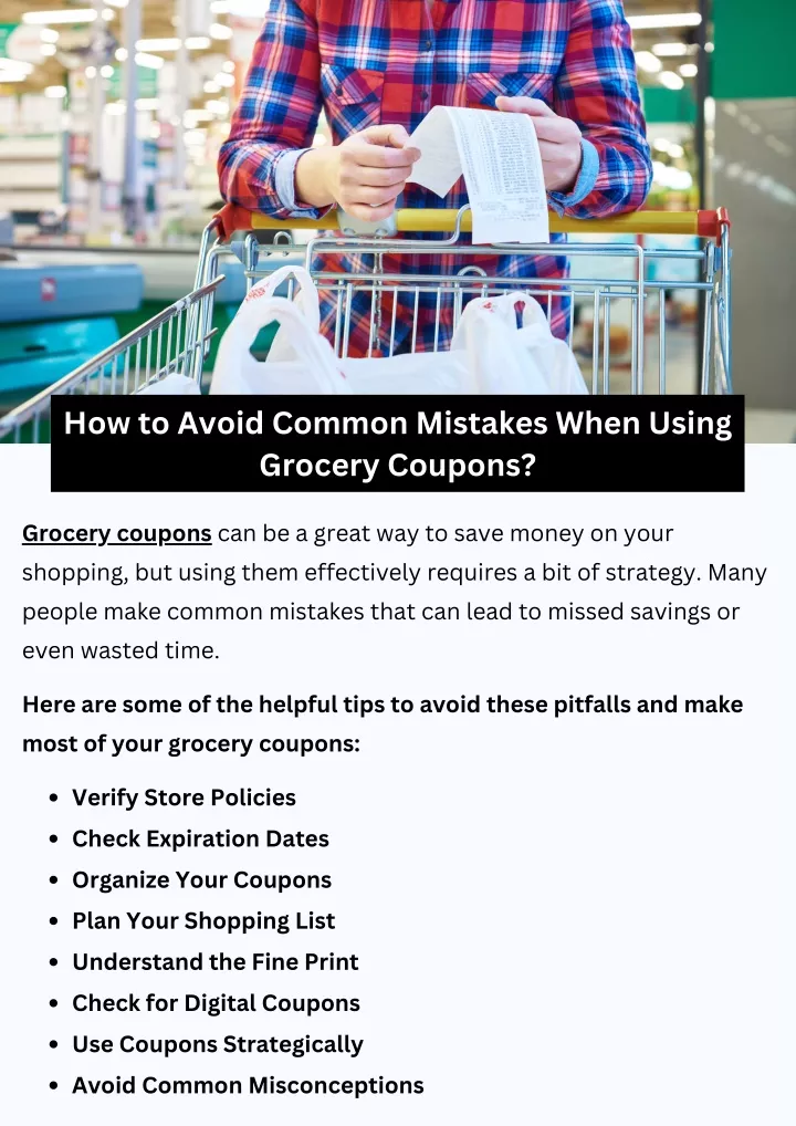 how to avoid common mistakes when using grocery