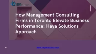 how management consulting firms in toronto