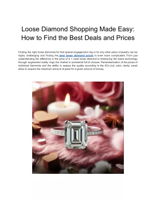 Loose Diamond Shopping Made Easy_ How to Find the Best Deals and Prices
