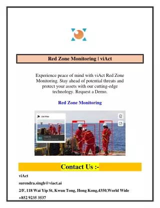 Red Zone Monitoring | viAct