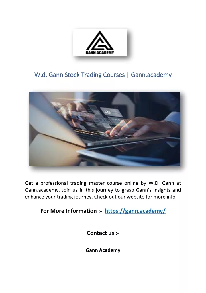 w d gann stock trading courses gann academy