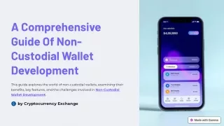 a comprehensive guide of non custodial wallet