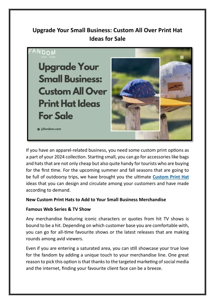 upgrade your small business custom all over print