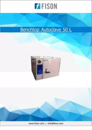 Benchtop-Autoclave- 50 L