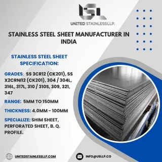 Sheets | Plates |  Round Bar | Coils | Shims | Foil | United Stainless LLP