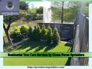 Residential Tree Care Services