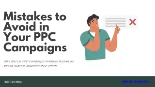 mistakes to avoid in your ppc campaigns